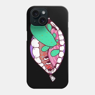 Dope taste of the mouth cartoon illustration Phone Case