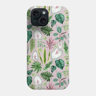 Watercolor Tropical Plants Phone Case