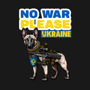 Dog Ukrainian Soldier, funny dog, dog lovers T-Shirt