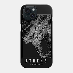 Athens Greece Minimalist Map Phone Case