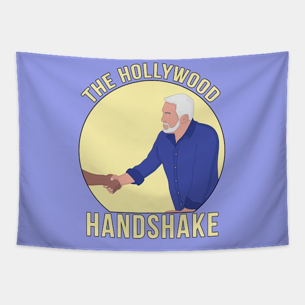 The Hollywood Handshake Tapestry by DiegoCarvalho