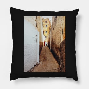Alley in Residential Neighbourhood in Morocco Pillow