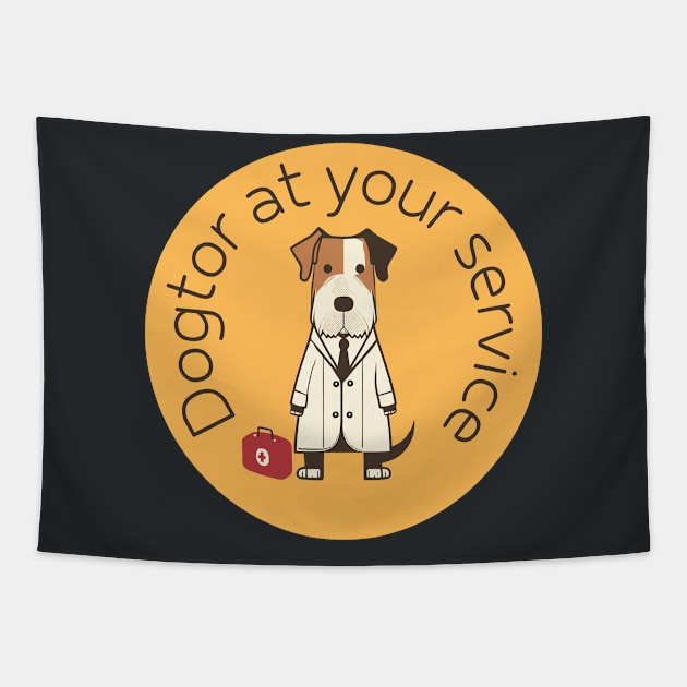 Dogtor at Your Service Tapestry by LoffDesign