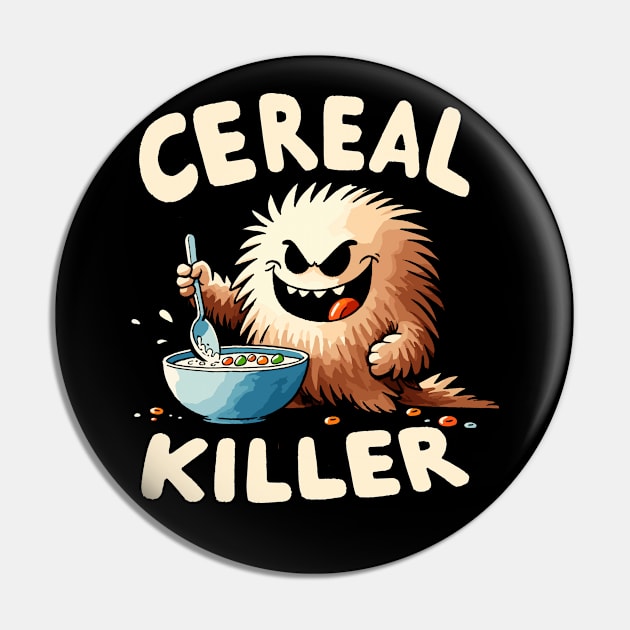 Cereal Killer Monster Pin by DoodleDashDesigns