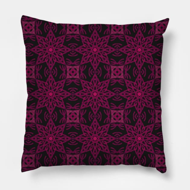 Sea Coral star pattern Pillow by Pacesyte