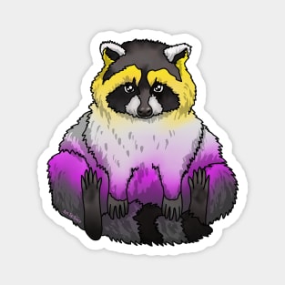 Enby Racoon Magnet