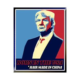 BORN IN THE USA! HAIR MADE IN CHINA! T-Shirt