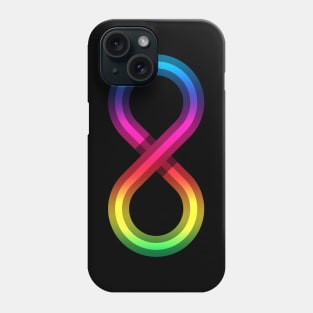 Neurodiversity Rainbow Infinity Symbol Phone Case