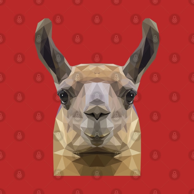 Llama Low Poly Art by TheLowPolyArtist