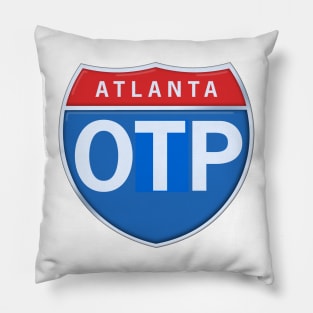 Atlanta Outside The Perimeter Road Sign Pillow