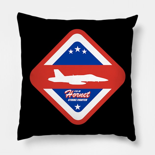 F/A-18 Hornet Pillow by Tailgunnerstudios