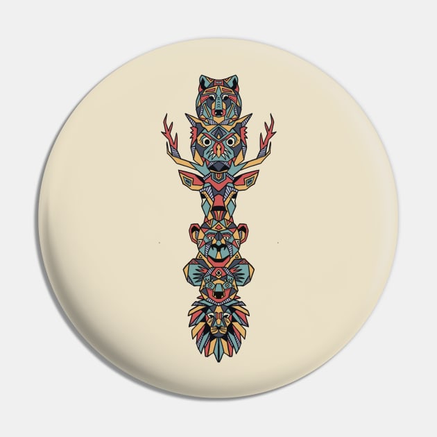 Animal Totem Pole Pin by TylerMade