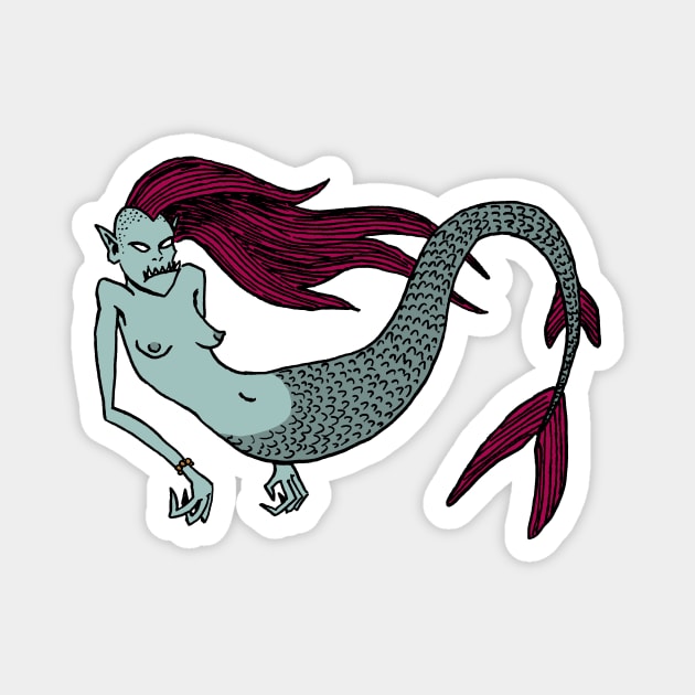 MERMAID Magnet by Figbar Lonesome