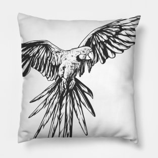 Bird t-shirt design Pillow