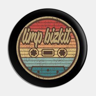 limp bizkit cassette retro circle Pin