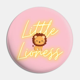 Little Lioness Leo Newborn Girl Kids T-Shirt July Kids T-Shirt Pin