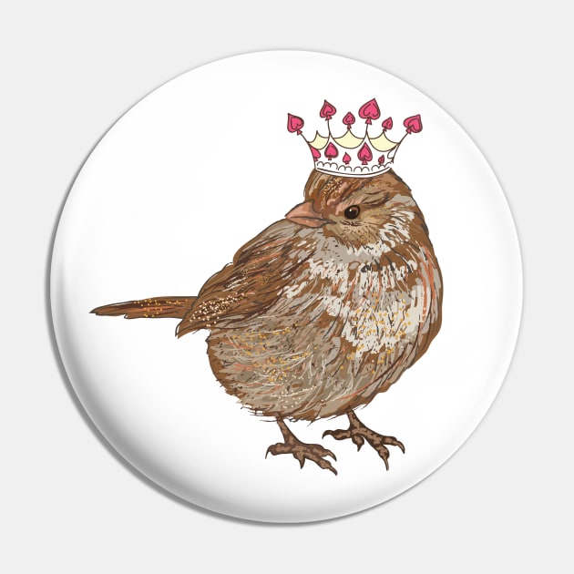 Bird of Spades Pin by SWON Design