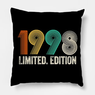 Vintage 1998 Birthday Retro 1998 For Men Women born in 1998 Pillow