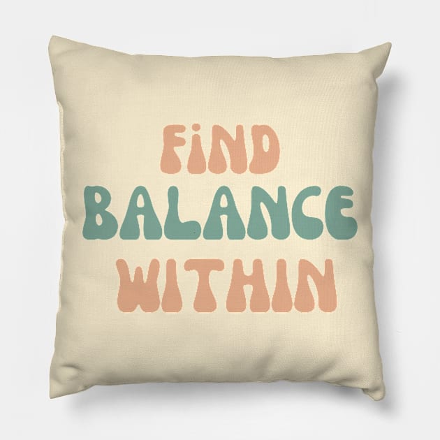 Find balance within Pillow by TheDesigNook