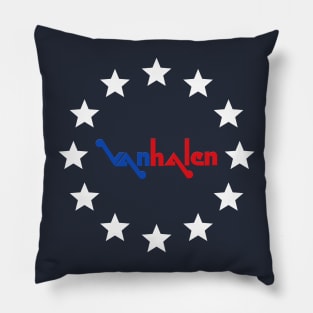 Van Halen - Patriotic Old VH logo Style - Horizontal T-Shirt Pillow