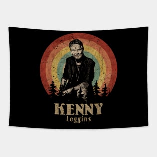 Retro Sunset Kenny Loggins Tapestry