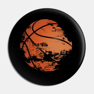 Basketball under construction Pin