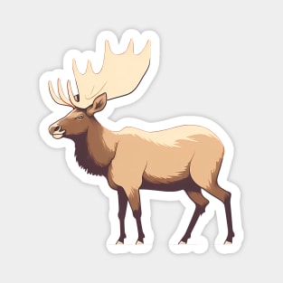 Elk Illustration, Love Elks Magnet