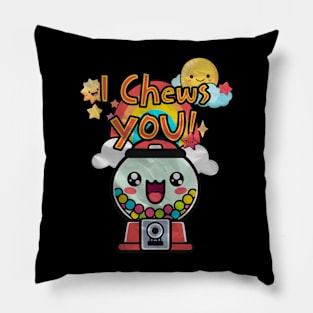 I Chews You! - Cute Kawaii Gumball Machine Pillow