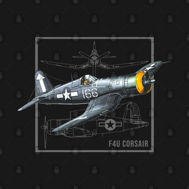 Curtiss F4U Corsair | WW2 Fighter Plane by Jose Luiz Filho