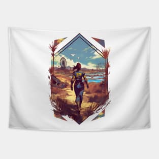 The Spirit of Survival - Diamond Frame - Post Apocalyptic Tapestry