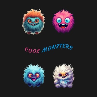 Cool Monsters T-Shirt Design - Unique Creatures Graphics T-Shirt