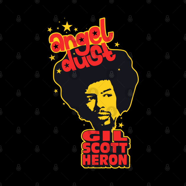 Gil Scott-Heron 'Angel Dust' Logo for Shirts & Apparel | Tribute to the Legendary Artis by Boogosh