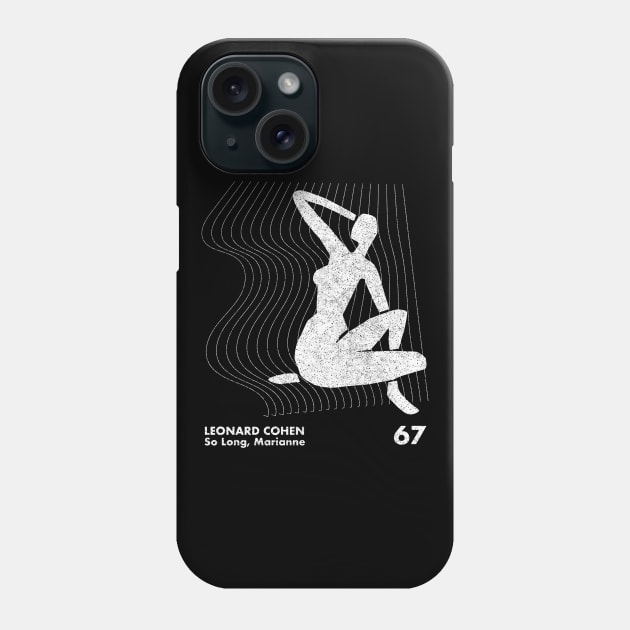 Leonard Cohen / Minimalist Artwork Design Phone Case by saudade