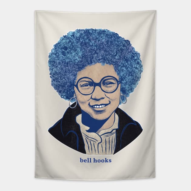 bell hooks Tapestry by Huge Potato