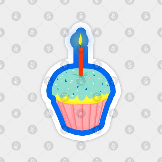 Birthday Cupcake Magnet by GiuliaM