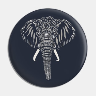 African Elephant Pin