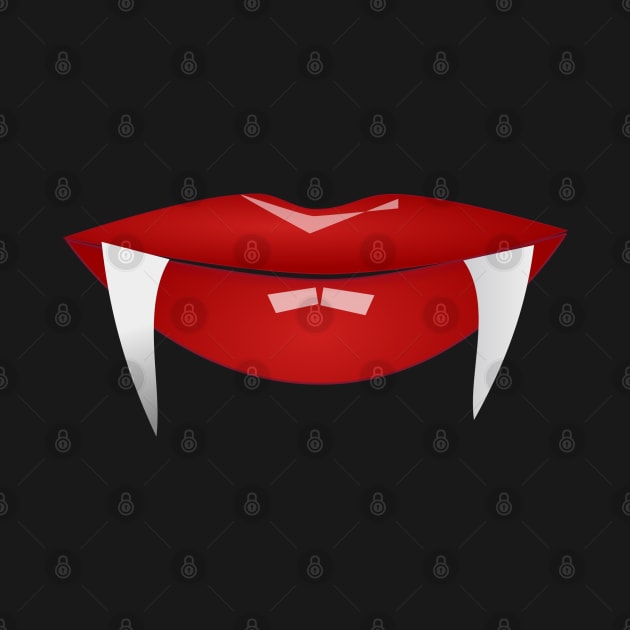 Vampire Teeth Lips by Boo Face Designs