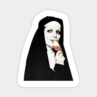 Nun With Ice Cream Magnet