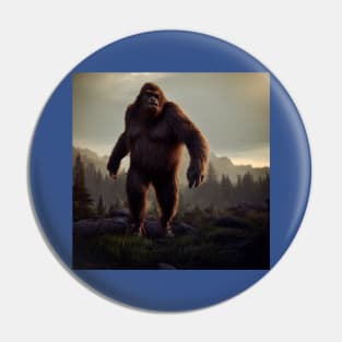 Sasquatch in Nature Pin