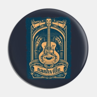 Nashville Music Pin
