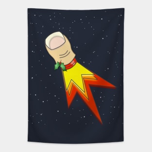 Ugly Christmas Missile Toe Tapestry