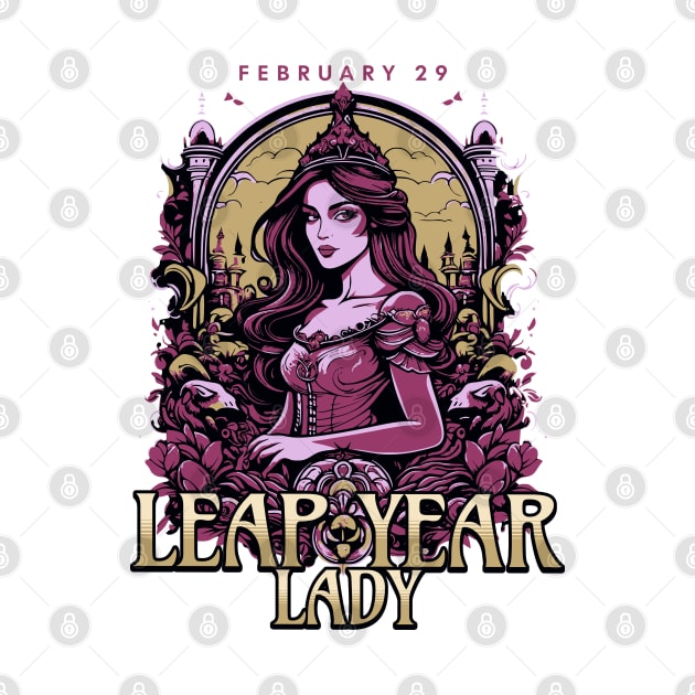 Leap Year Lady | Feb 29th Birthday Party by Alaigo