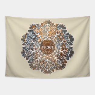 Trust Mandala Art Tapestry