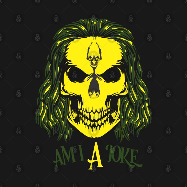 am i a joke, joker skull by TrendsCollection