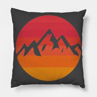 Red Shade Mountain Pillow