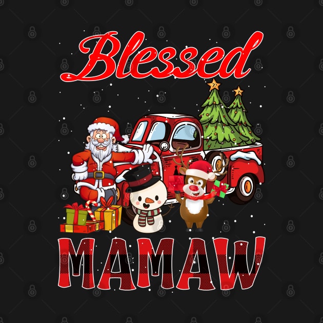 Blessed Mamaw Red Plaid Christmas by intelus