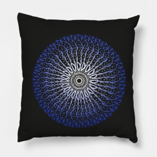 Blue Mandala Pillow