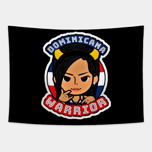 YASMINE MINDEZ ''DOMINICANA WARRIOR'' Tapestry by KVLI3N