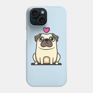 Cute Pug Love Phone Case