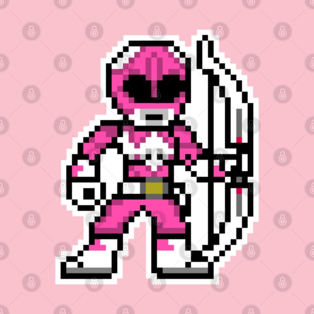 Pink Ranger Pixel by Javier Casillas